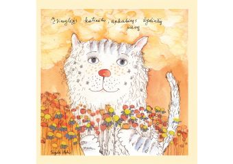 The Kitten in Love Embracing the Blooming Meadow